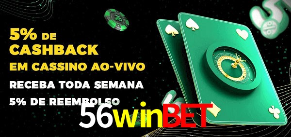 Promoções do cassino ao Vivo 56winbet